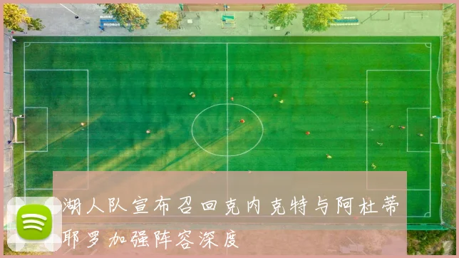 湖人队宣布召回克内克特与阿杜蒂耶罗加强阵容深度